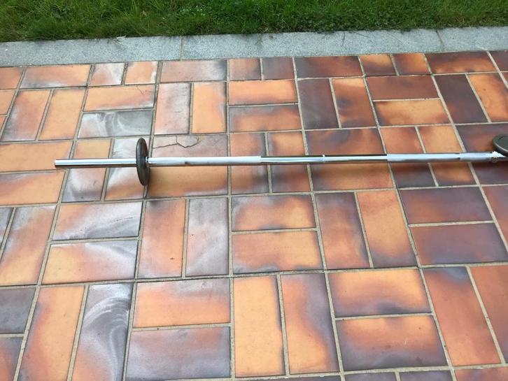 Poids et Haltères, Sport en Fitness, Fitnessmaterialen, Zo goed als nieuw, Halterstangen, Armen, Ophalen