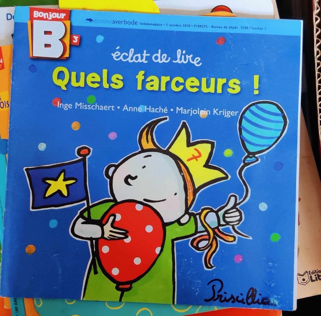 livres enfants Bonjour 3,7,15,19, Fiction général, Bonjour, Comme neuf, Enlèvement