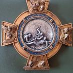 Prachtige bronzen 19e eeuwse kruising van Christus, Antiquités & Art, Antiquités | Objets religieux, Enlèvement ou Envoi