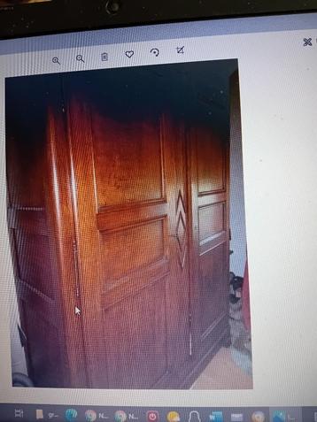 très ancienne garde-robe en chêne: environ 180 ans, Antiquités & Art, Enlèvement