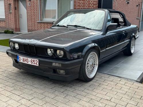 Bmw E30 318i Cabrio M-tech, Auto's, BMW, Particulier, 3 Reeks, Benzine, Cabriolet, 2 deurs, Handgeschakeld, Zwart, Zwart, Leder