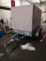 dubbelas aanhangwagen met huif, Auto diversen, Aanhangers en Bagagewagens, Ophalen, Gebruikt