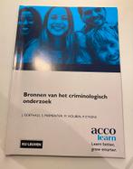 Bronnen van het criminologisch onderzoek, Enlèvement ou Envoi, Utilisé, Enseignement supérieur, Diverse auteurs