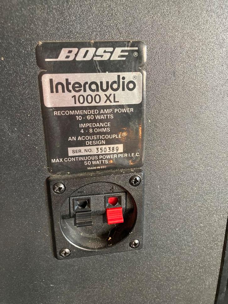BOSE INTERAUDIO model 1000XL gemiddelde conditie -lage prijs, Audio, Tv en Foto, Luidsprekerboxen, Gebruikt, Front, Rear of Stereo speakers
