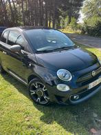 Zwarte fiat 500 1,2/2019 eerste eigenaar, Auto's, Fiat, Voorwielaandrijving, 4 zetels, Leder en Stof, Zwart