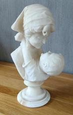 H. Malavotti 1920 Beeld Moeder met kind Albast Italie 40cm, Antiek en Kunst, Kunst | Beelden en Houtsnijwerken, Ophalen of Verzenden