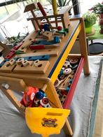 Houten werkbank en gereedschap en gerief, Kinderen en Baby's, Ophalen, Gebruikt
