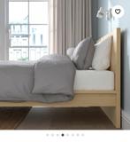 IKEA MALM Bedonderstel eikenfineer 180x200 cm, Beige, Enlèvement, Utilisé, 180 cm