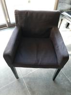 Kuipzetel zwarte stof, Hout, Minder dan 75 cm, Ophalen of Verzenden, Zo goed als nieuw