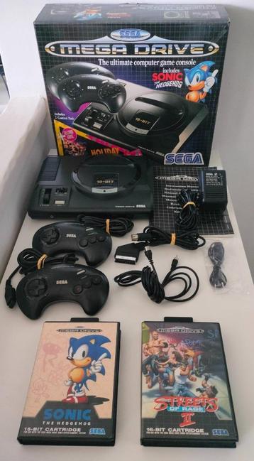 Sega Mega Drive Holiday Kit ( SOR2 + Sonic ) CIB beschikbaar voor biedingen