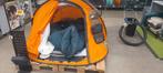 QUECHUA 2 SEC. TENT 3 PERSONEN - SPECIAL EDITION ORANJE/ROOD, Caravanes & Camping, Tentes, Enlèvement ou Envoi, Comme neuf, Jusqu'à 3
