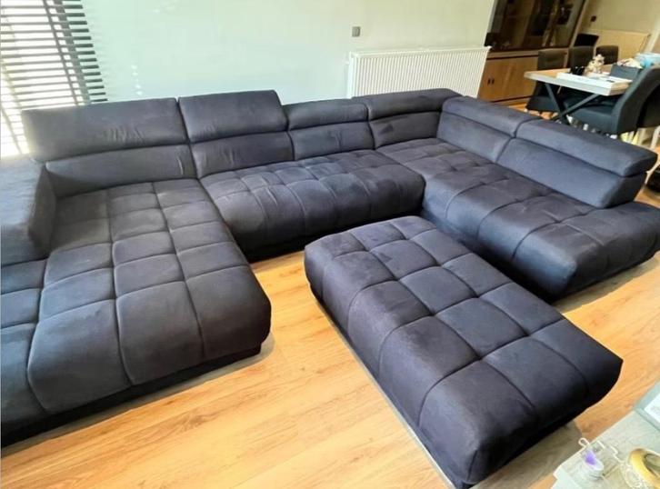 Hoeksalon, Huis en Inrichting, Zetels | Zetels, Gebruikt, Hoekbank, Vierpersoons of meer, 300 cm of meer, 150 cm of meer, Stof