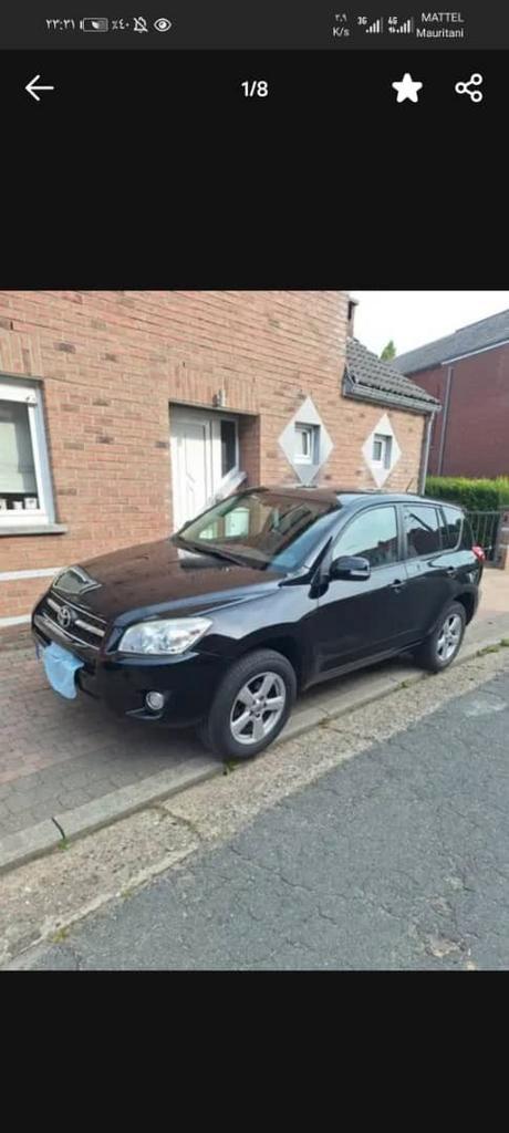 Toyota Rav4 2.2l diesel  2/2010, Auto's, Toyota, Rav4, 4x4, Diesel, Euro 5, Zwart, Zwart, Leder, Ophalen