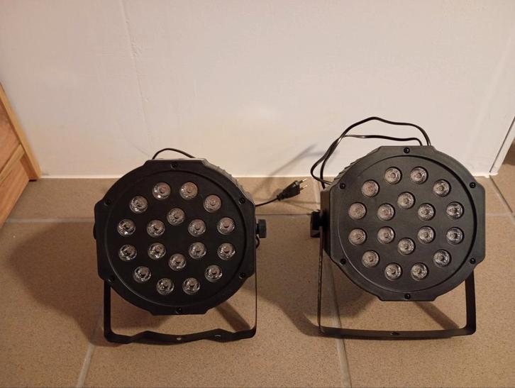 2 led parren Party par, Muziek en Instrumenten, Licht en Laser, Zo goed als nieuw, Ophalen