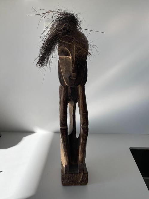 Grande statue africaine en bois - décoration 1970s, Antiek en Kunst, Kunst | Niet-Westerse kunst, Ophalen of Verzenden