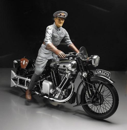 1:12 T.E Lawrence of Arabia Brough Superior 1100 Minichamps, Hobby en Vrije tijd, Modelauto's | 1:5 tot 1:12, Nieuw, Motor, 1:9 t/m 1:12
