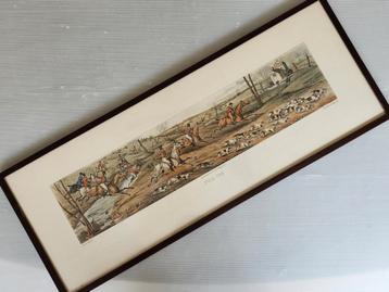 Aquarel in glas met kader beschikbaar voor biedingen