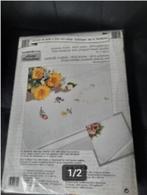 Kit compleet - voorgetekend tafeldoek damast  6, Ophalen of Verzenden, Nieuw, Handborduren, Borduurpakket