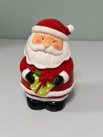 Kerstman Koekjespot Keramiek 25 cm met Deksel kerst Kerstmis, Diversen, Ophalen of Verzenden, Zo goed als nieuw