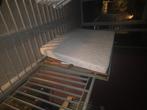 Gratis bed 1m40 met matras, Ophalen, Gebruikt, Wit, Tweepersoons