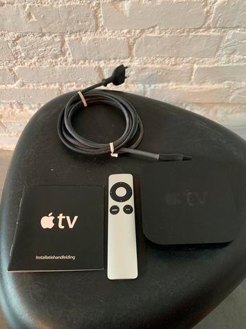 Apple TV 3rd gen + afstandsbediening + stroomkabel  