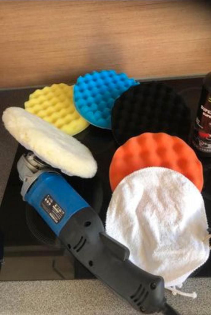 Professionele poetsmachine set met of zonder pads, Auto diversen, Onderhoudsmiddelen, Ophalen of Verzenden