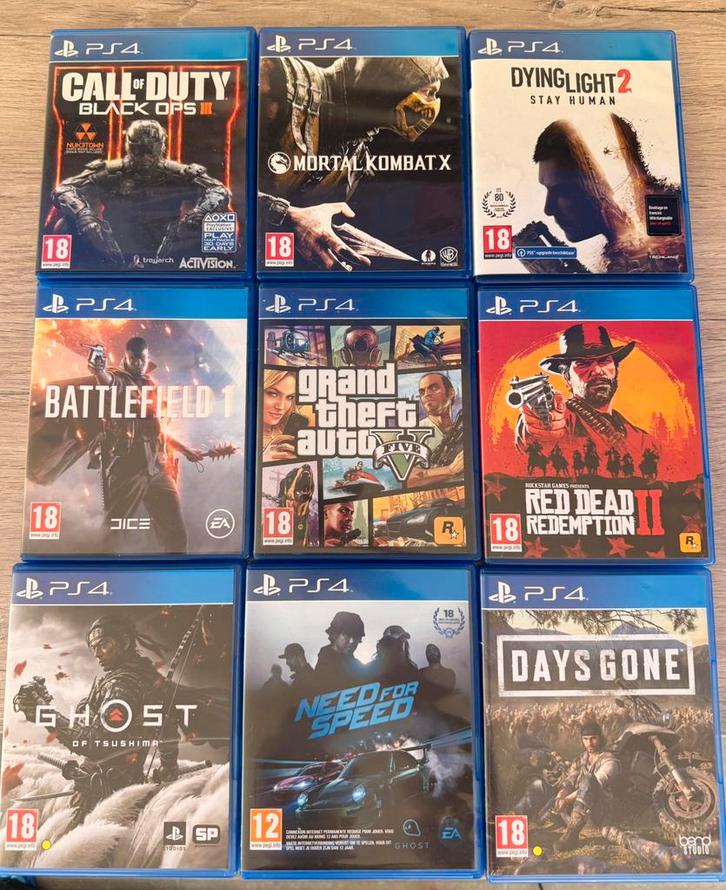 PS4 games te koop, Games en Spelcomputers, Games | Sony PlayStation 4, Zo goed als nieuw, Overige genres, Ophalen