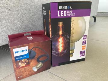 Verlichting vintage Philips met lamp