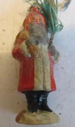 antiek kerst ornament Santa kerstman in klei terracotta, Diversen, Verzenden