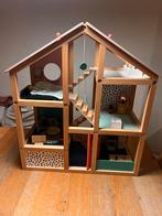 Houten poppenhuis, Kinderen en Baby's, Speelgoed | Poppenhuizen, Ophalen, Zo goed als nieuw, Poppenhuis