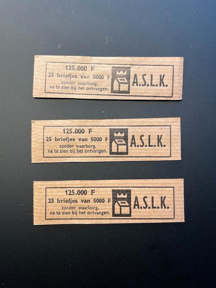 geldbandjes ASLK verzamelaar, Verzamelen, Overige Verzamelen, Nieuw, Ophalen of Verzenden