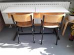 Vintage schoolbank, Huis en Inrichting, Gebruikt, Ophalen, Bureau