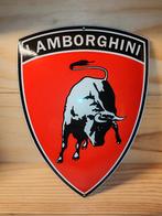 Lamborghini emaille plaat, Ophalen of Verzenden, Zo goed als nieuw, Reclamebord