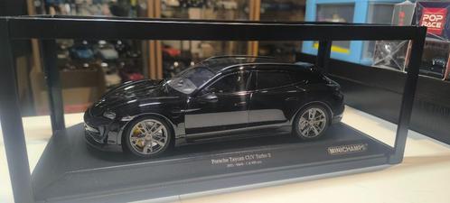 Porsche Taycan CUV Turbo S Minichamps 1/18, Hobby en Vrije tijd, Modelauto's | 1:18, Zo goed als nieuw, Auto, MiniChamps, Ophalen of Verzenden