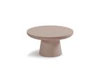 Salontafel in zandkleurige mortex, Huis en Inrichting, Tafels | Salontafels, Ophalen, Rond, Nieuw, 50 tot 100 cm
