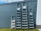 Lot van 4 ladders, Doe-het-zelf en Bouw, Ladders en Trappen, Gebruikt, Ophalen