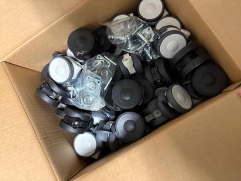 Zwenkwielen Tente Linea reeks 65mm (lot) met rem, Doe-het-zelf en Bouw, Zwenkwielen, Nieuw, Ophalen