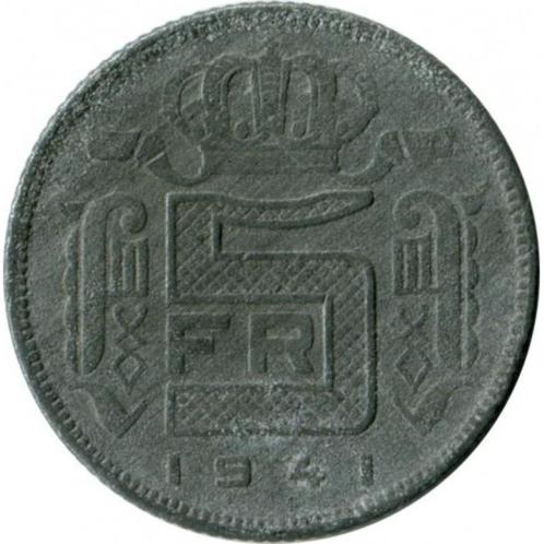 België 5 francs/frank, Postzegels en Munten, Munten | België, Overig, Ophalen of Verzenden