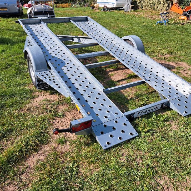 Kantelbare Autotransporter 1500kg uit 2019 nieuwe banden, Auto diversen, Aanhangers en Bagagewagens, Zo goed als nieuw, Ophalen
