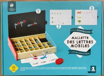 Sinterklaas - Montessori ontwikkeling - Houten letterkoffer beschikbaar voor biedingen