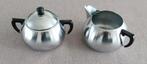 Vintage inox melkkannetje en suikerpot Demeyere, Huis en Inrichting, Keuken | Potten en Pannen, Ophalen of Verzenden, Gebruikt
