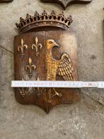 Schildjes houtsnijwerk eik, Antiek en Kunst, Ophalen of Verzenden
