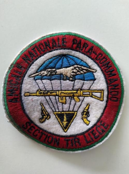 Ecusson Amical Section Nationale Para-Commando TIR Liège, Collections, Broches, Pins & Badges, Utilisé, Bouton, Autres sujets/thèmes