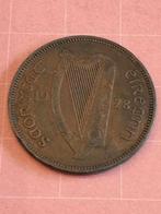 IERLAND VRIJE STAAT 1/2 Phingin 1928 -gereserveerd Collector, Ophalen of Verzenden, Losse munt, Overige landen