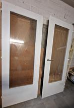 Gratis dubbele houten binnendeur, Ophalen, Gebruikt, 80 tot 100 cm, Binnendeur