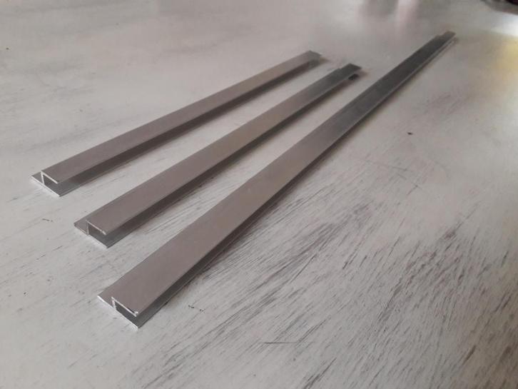 3 Alberts aluminium H-profielen 26x11x1,5 mm, Doe-het-zelf en Bouw, Metalen, Nieuw, Aluminium, Ophalen of Verzenden