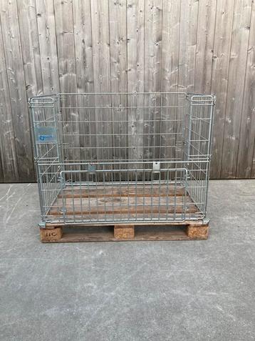 Metalen opzetrand gitterbox draadcontainer, Tuin en Terras, Brandhout, Ophalen