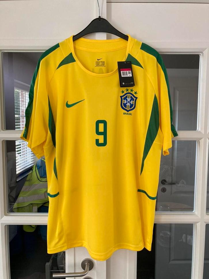Nieuw Brazilië voetbalshirt  – WK 2002 – Ronaldo – maat M, Sport en Fitness, Voetbal, Nieuw, Shirt, Verzenden