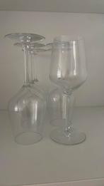 6 witte wijnglazen, Verzamelen, Glas en Drinkglazen, Ophalen, Zo goed als nieuw