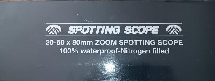 Verrekijker - Spotting scope, Audio, Tv en Foto, Optische apparatuur | Verrekijkers, Nieuw, Porro (met knik), 20x of meer, Met hoes of tas